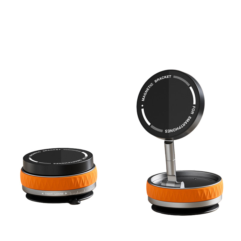 Foldable Car Phone Bracket Stand 360 Degree Rotation Adjustable with Double Suction Technology for Easy Viewing