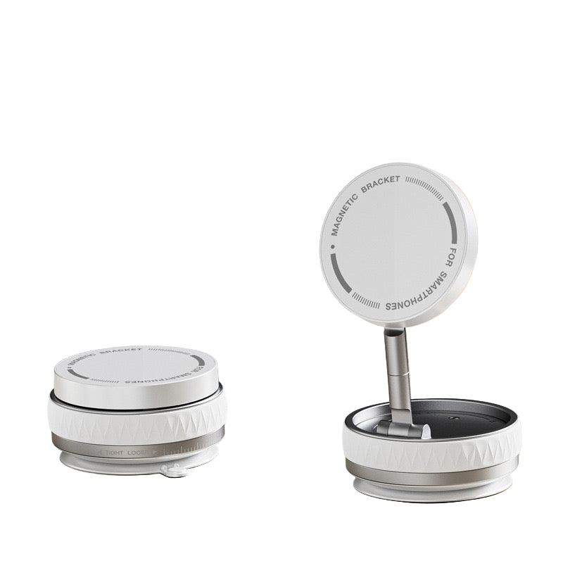 Foldable Car Phone Bracket Stand 360 Degree Rotation Adjustable with Double Suction Technology for Easy Viewing