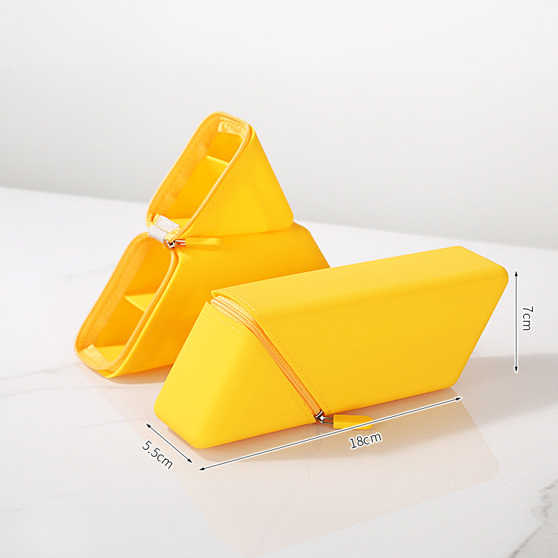 Large Capacity Silicone Pencil Case Stationery & Makeup Brush Organiser
