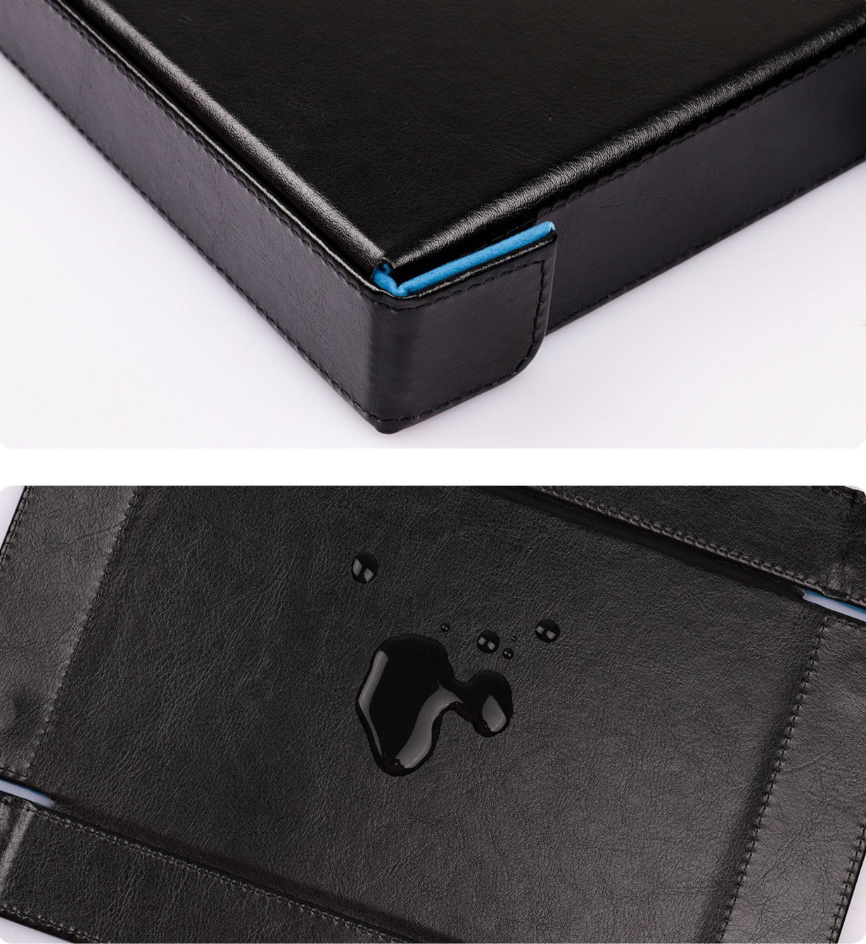 Decorative Leatherette Magnetic Foldable Rectangular Velvet Tray
