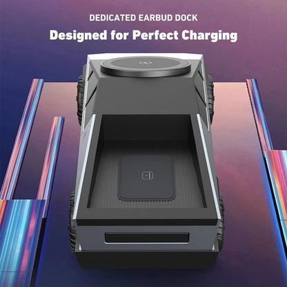 3 in 1 CyberDock+ Cyber Truck inspired Motorised MagSafe Charging Dock