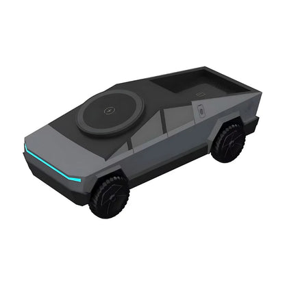 3 in 1 CyberDock+ Cyber Truck inspired Motorised MagSafe Charging Dock