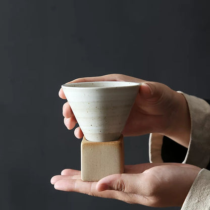 Conical Coffee Mugs with Stand