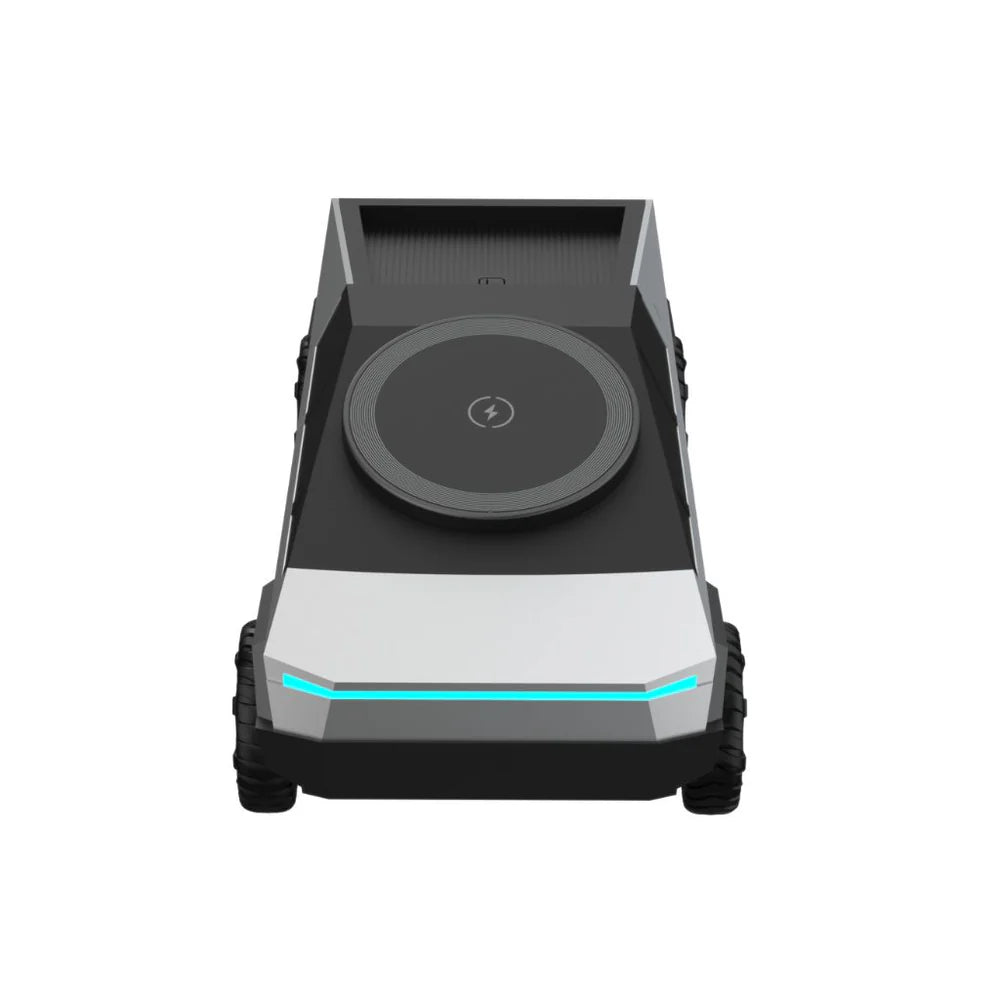 3 in 1 CyberDock+ Cyber Truck inspired Motorised MagSafe Charging Dock
