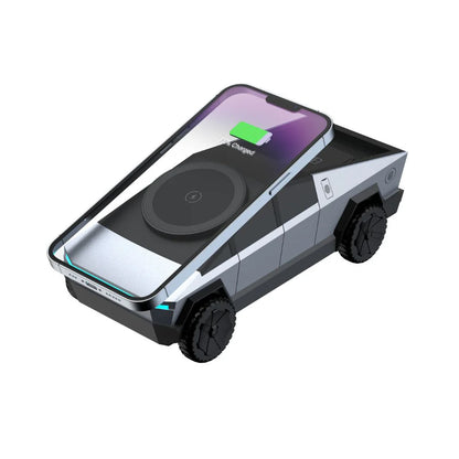 3 in 1 CyberDock+ Cyber Truck inspired Motorised MagSafe Charging Dock