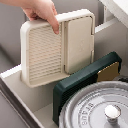 Spoon/Spatula Rest with Lid Holder (foldable)