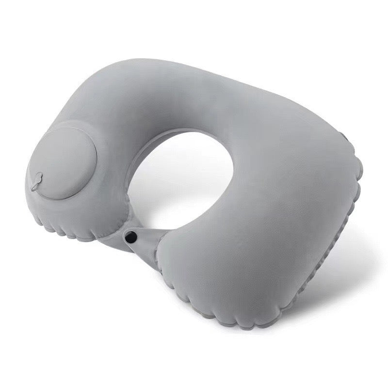Self-Inflating U-Shaped Travel Neck Pillow