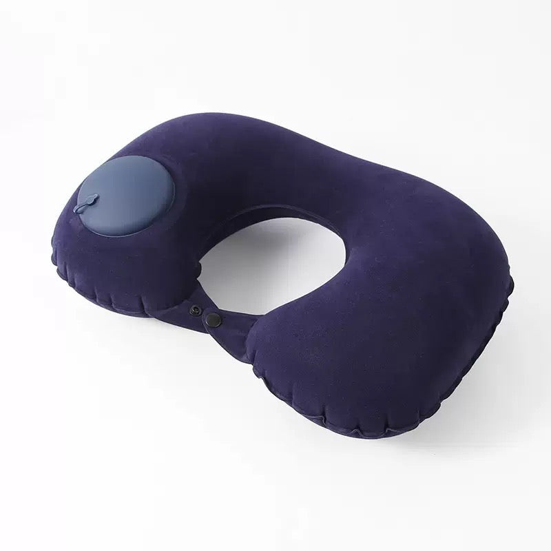 Self-Inflating U-Shaped Travel Neck Pillow