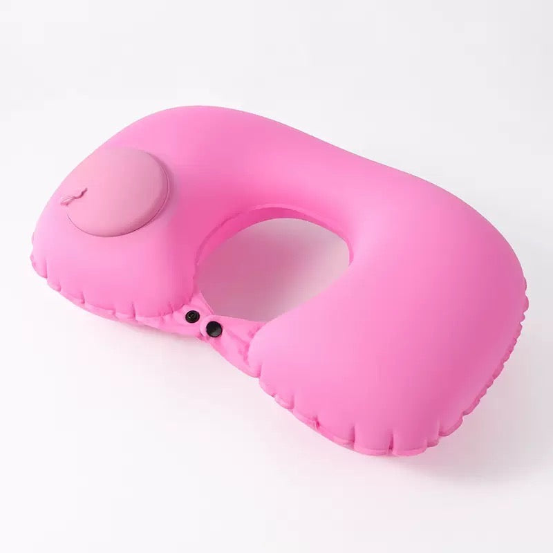 Self-Inflating U-Shaped Travel Neck Pillow