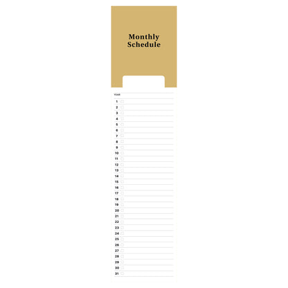 Bookmark Style Planner (Pack of 24)