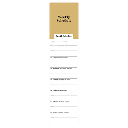 Bookmark Style Planner (Pack of 24)
