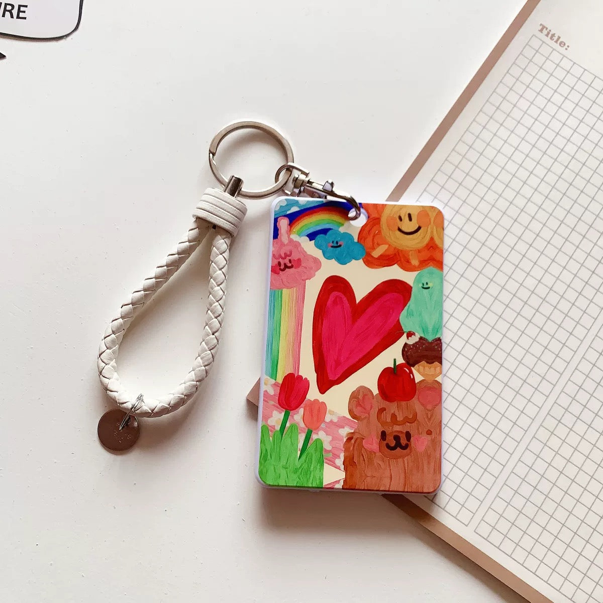 Cute ID/Credit Card Holder With Key Clip