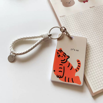 Cute ID/Credit Card Holder With Key Clip
