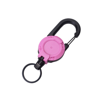 Anti Theft Heavy Duty Retractable Cord Keychain Carabiner Badge Clip