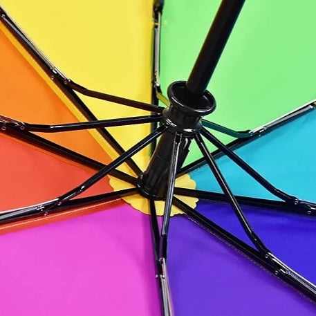 Auto Open & Close Foldable Rainbow Umbrella