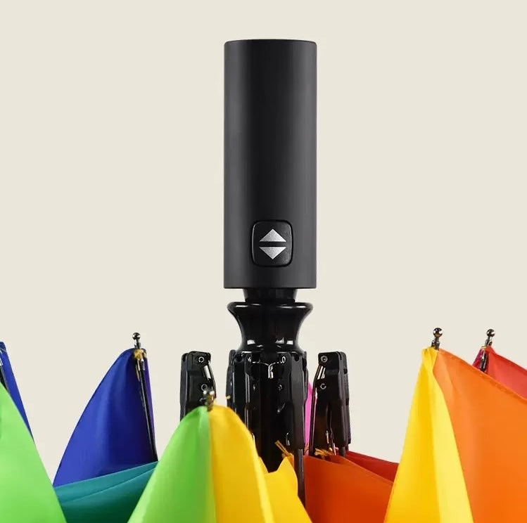 Auto Open & Close Foldable Rainbow Umbrella