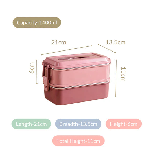 Double Decker Bento Lunch Box
