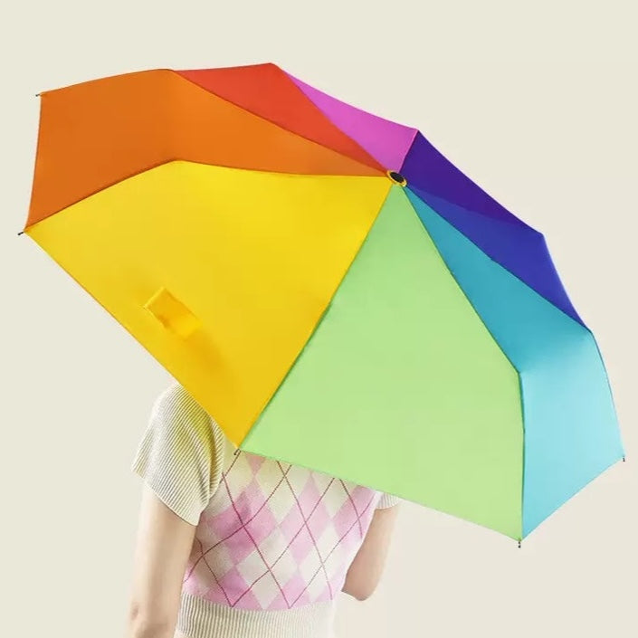 Auto Open & Close Foldable Rainbow Umbrella