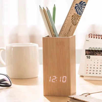 Tabletop Wooden Digital Clock