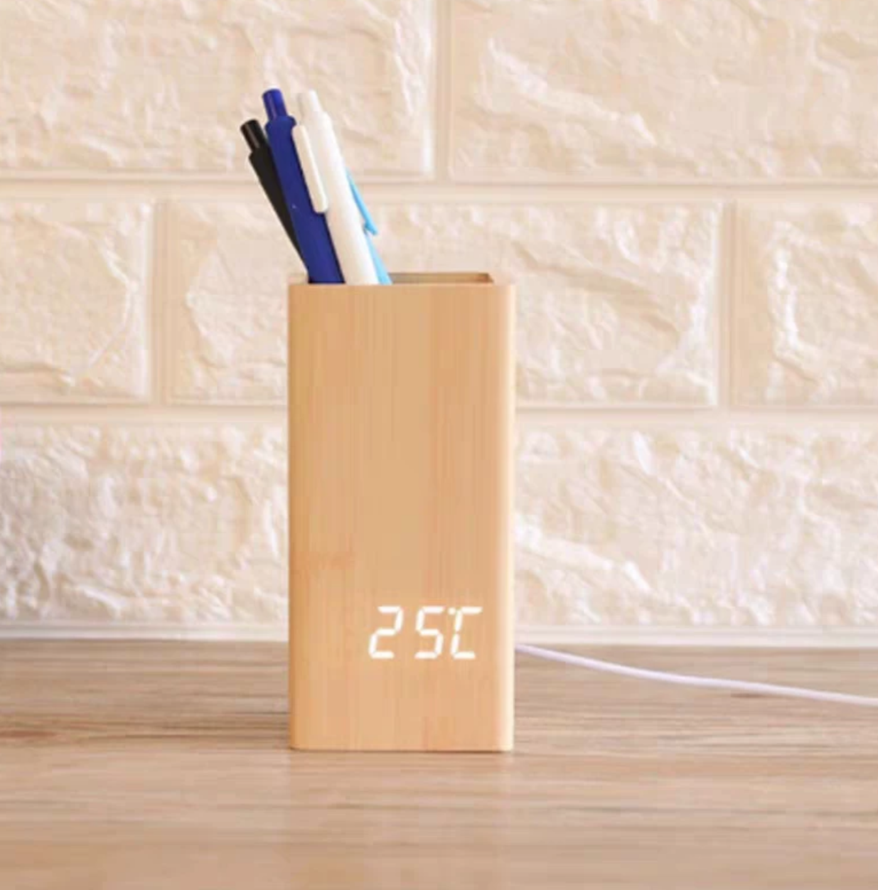 Tabletop Wooden Digital Clock
