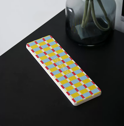 Artistic Wave Diatomite Mud Rectangular Coasters