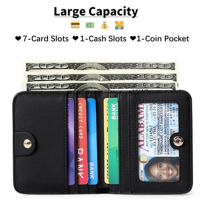 Unisex RFID Blocking Compact Bifold Wallet