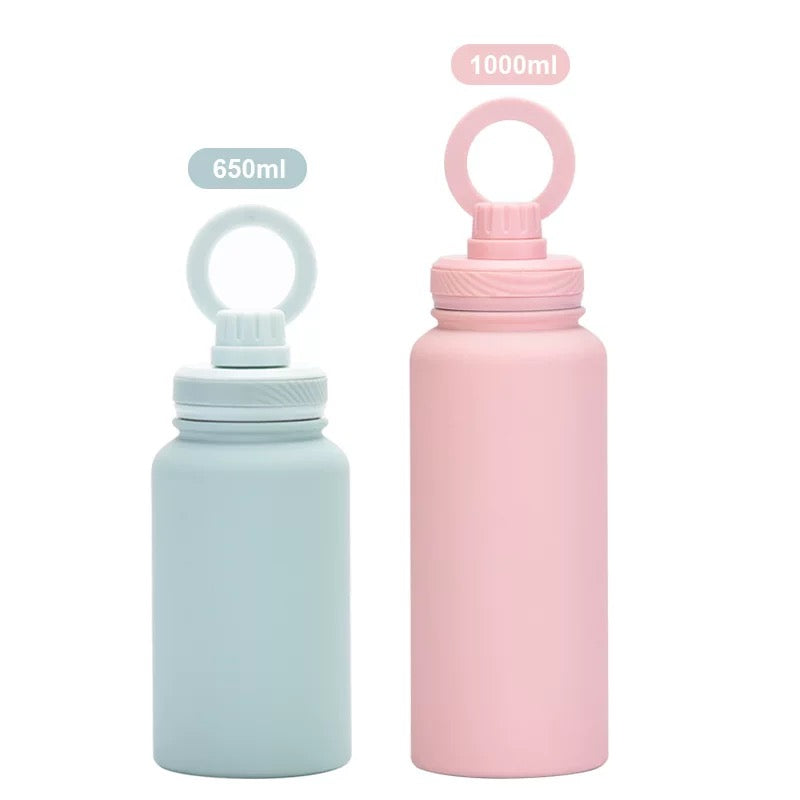 Insulated Stainless Steel Flask with Magsafe Compatible Phone Holder