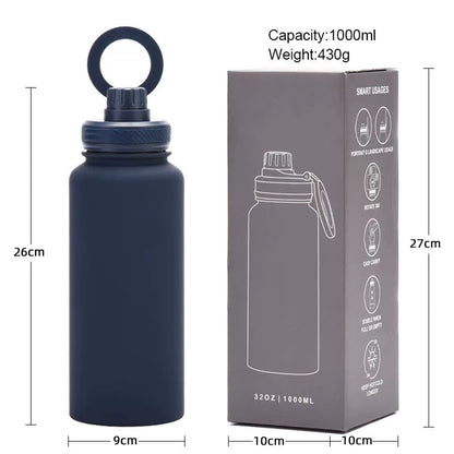 Insulated Stainless Steel Flask with Magsafe Compatible Phone Holder