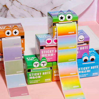 Transparent Pull Out 105 Sticky Notes sheets box transparent