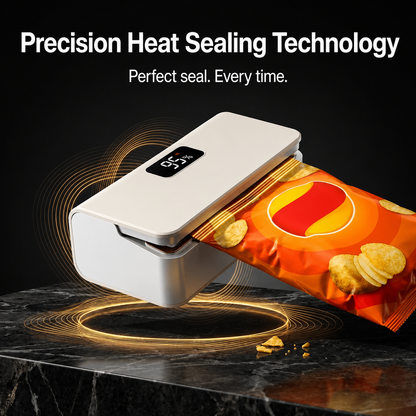 SmartSeal™ Handheld Heat Sealer with 6 adjustable heat levels