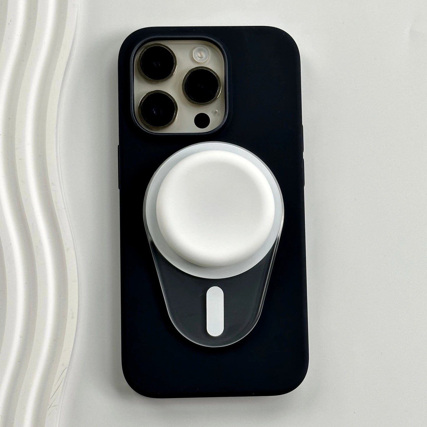 Oval Magnetic Silicone Phone Grip For iPhone