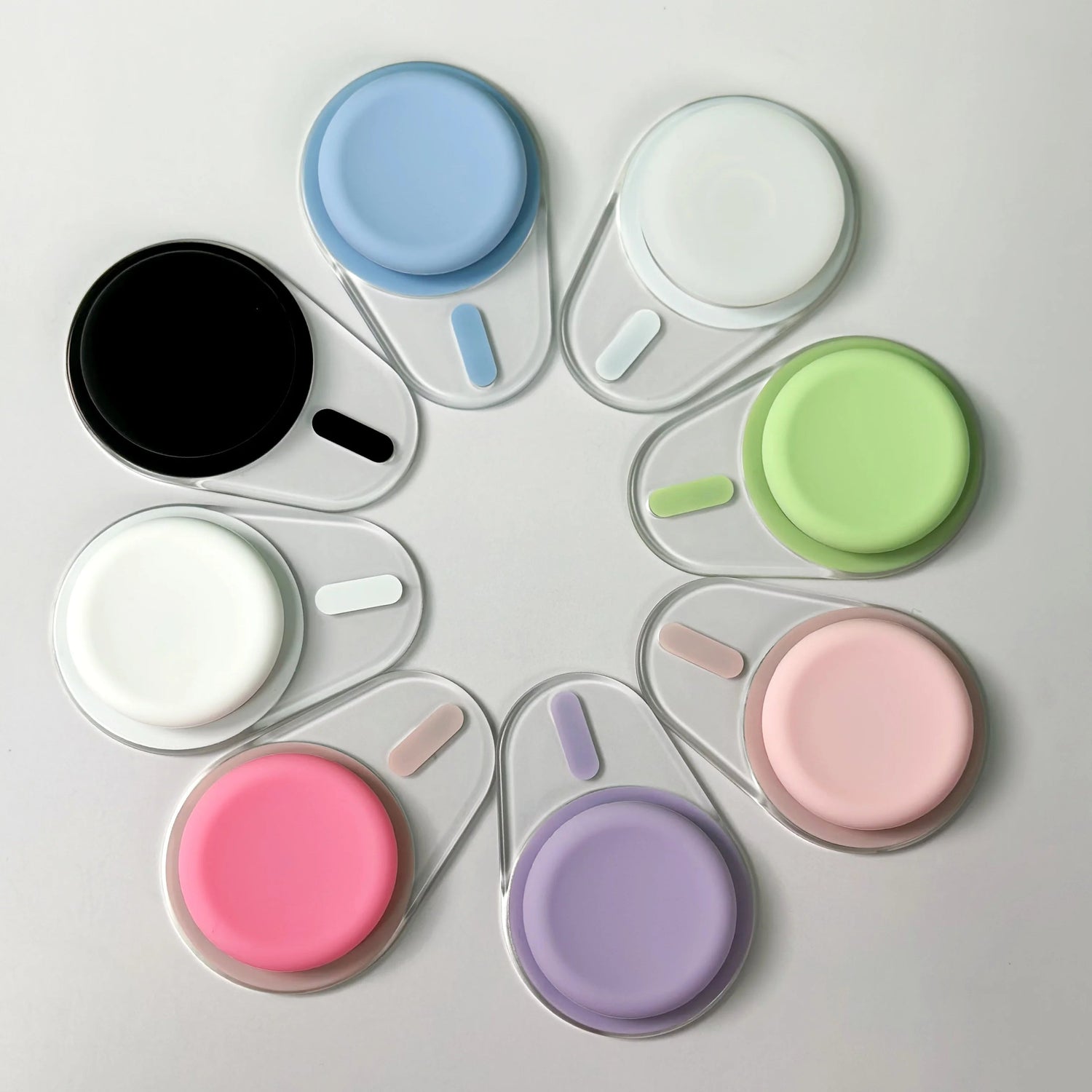 Oval Magnetic Silicone Phone Grip For iPhone