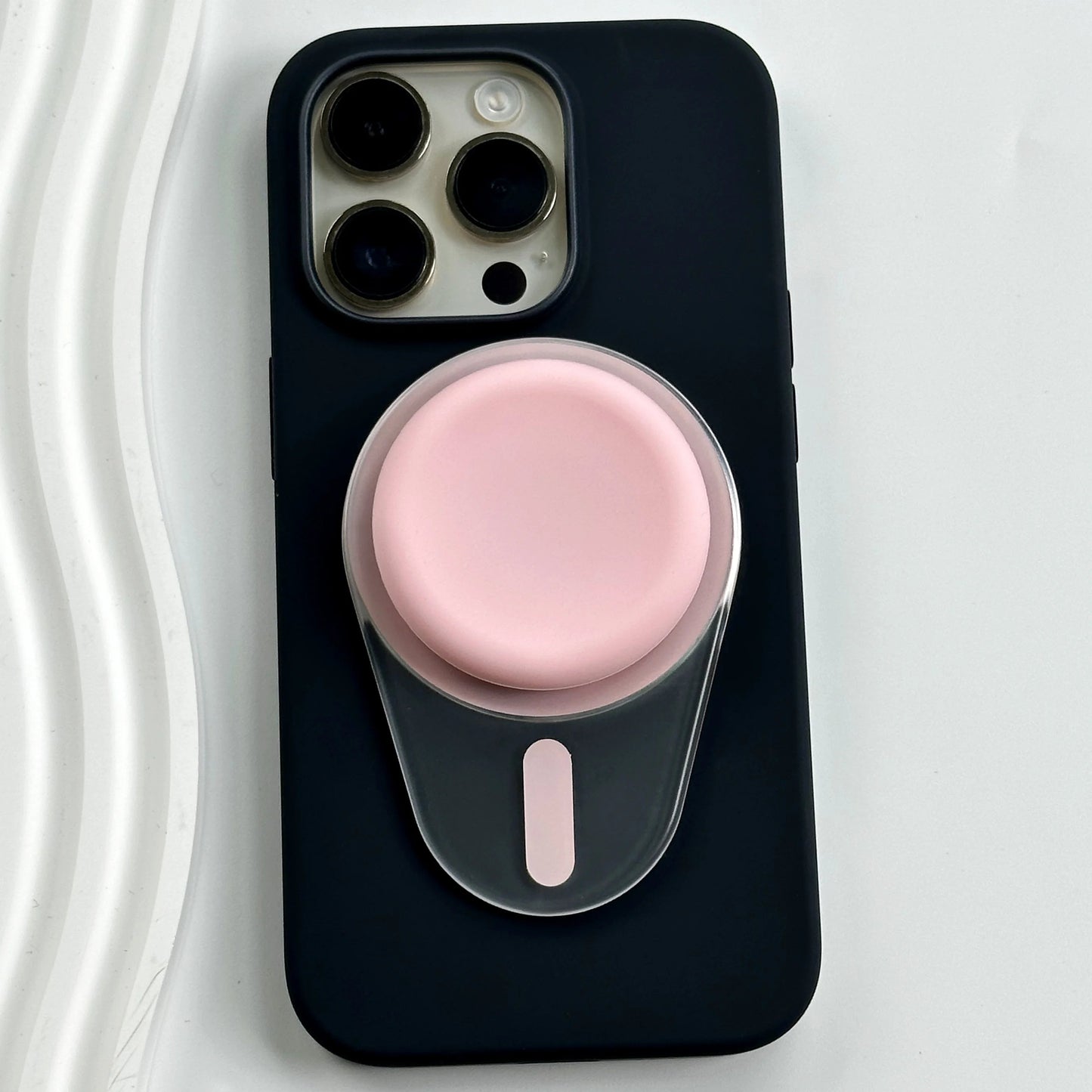 Oval Magnetic Silicone Phone Grip For iPhone