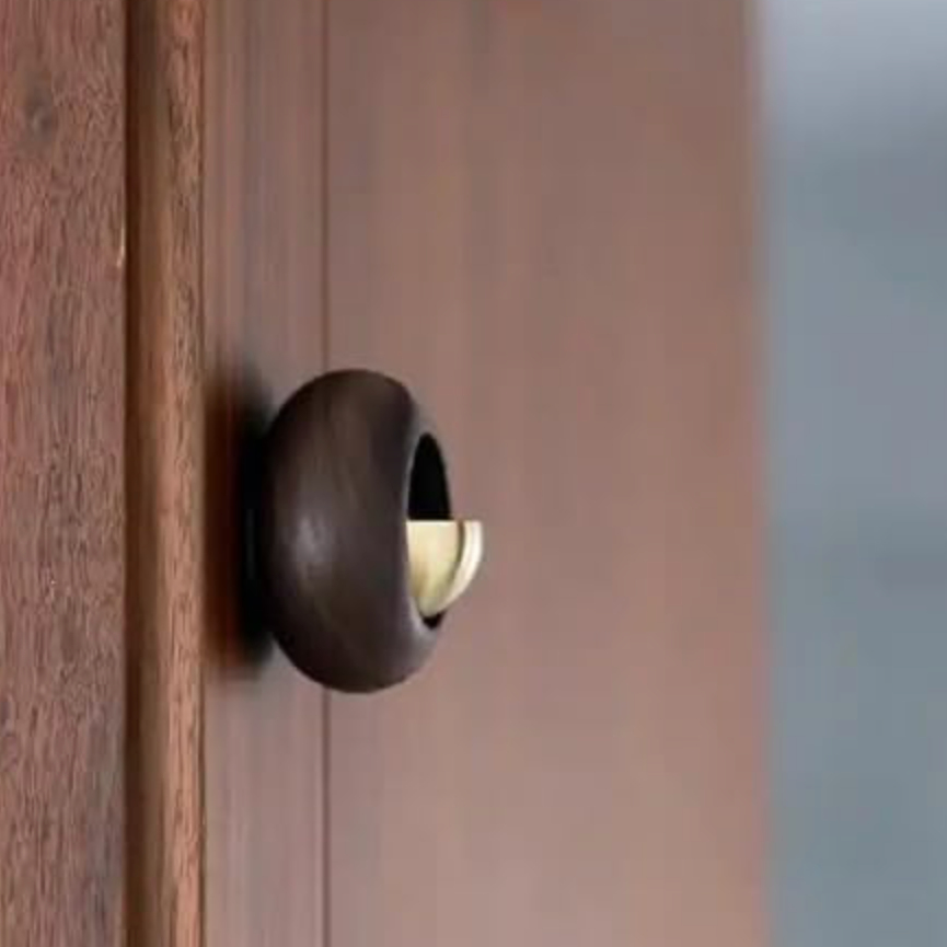 Japanese Round Wooden Doorbell