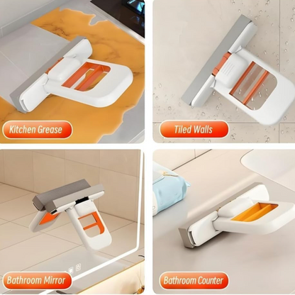 Portable  Mini Foldable Self-Squeeze Desktop Mop with 1 x Extra Soft Sponge