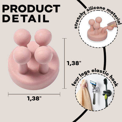 Multi-purpose Silicone Hooks / Holder (Set of 4)