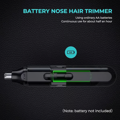 Unisex 3 in 1 Portable Nose and Ear Hair Trimmer Battery Operated  1 x AA (Not included)