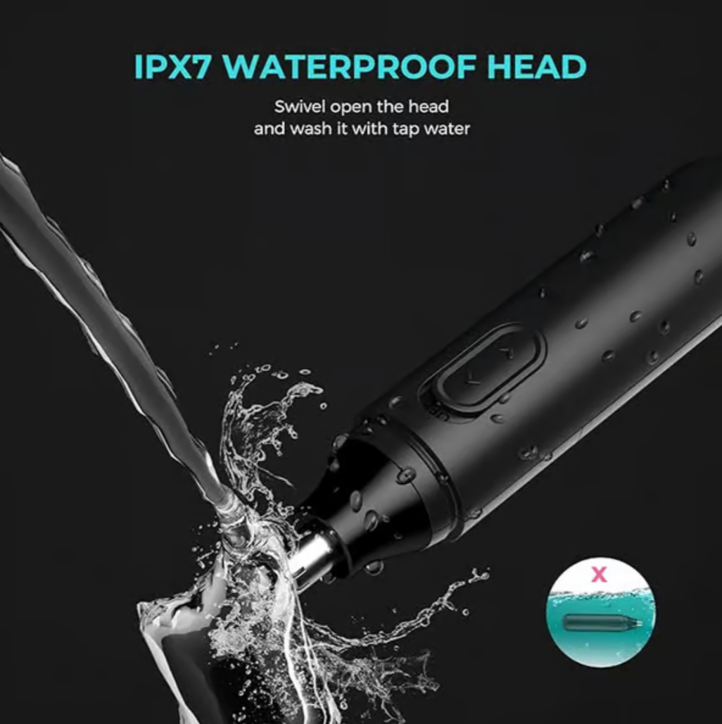 Unisex 3 in 1 Portable Nose and Ear Hair Trimmer Battery Operated  1 x AA (Not included)