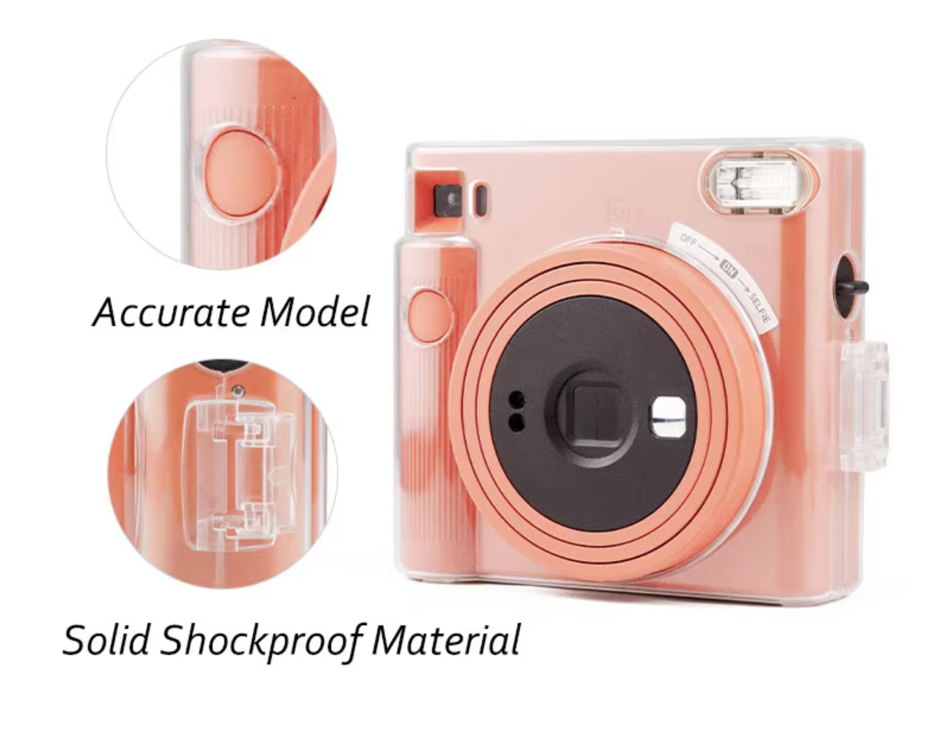 Protective Clear Case for Fujifilm Instax Square SQ1 Instant Film Camera