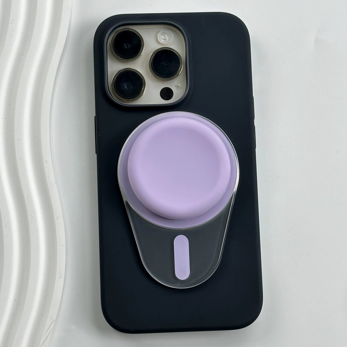 Oval Magnetic Silicone Phone Grip For iPhone