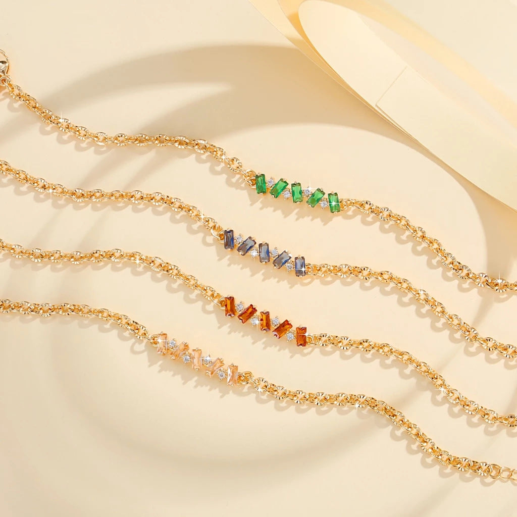 Vibrant gemstone bracelets