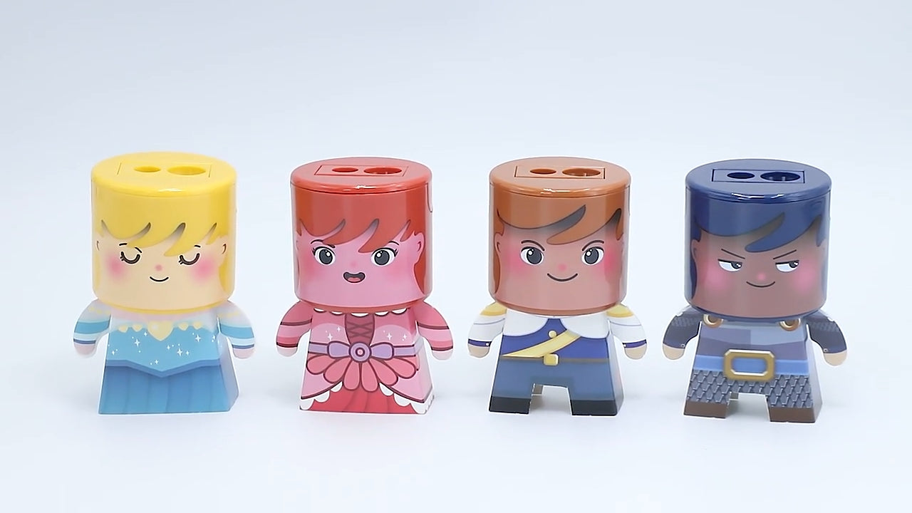 UPTOP Prince & Princess DIY Sharpeners (Pack of 2)