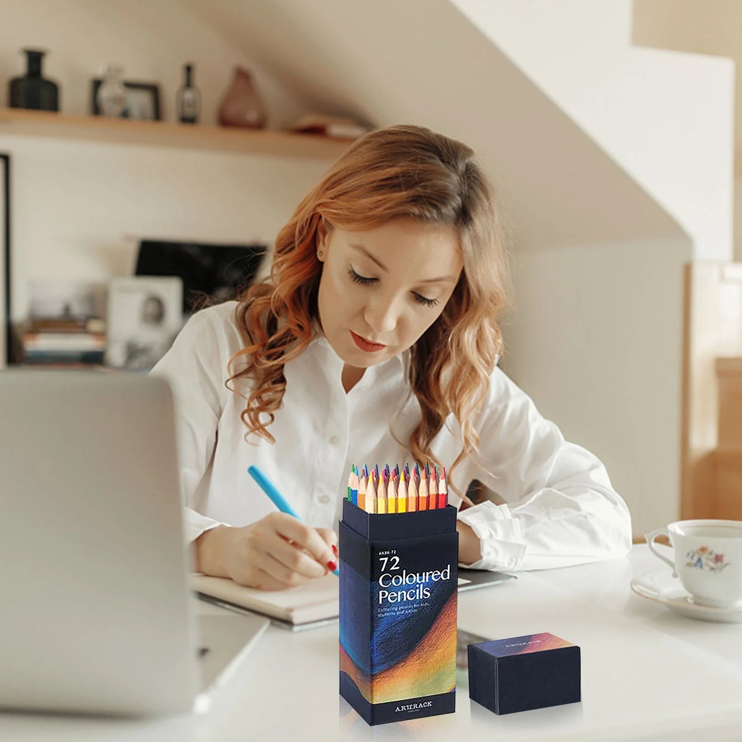 ARTTRACK Premium 72 Color Professional Colored Pencil Set