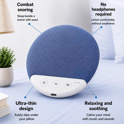 Under Pillow Speaker Ultra-Thin Wireless Bluetooth Pillow Speaker with timer, Acoustic fabric mesh, Light as feather,