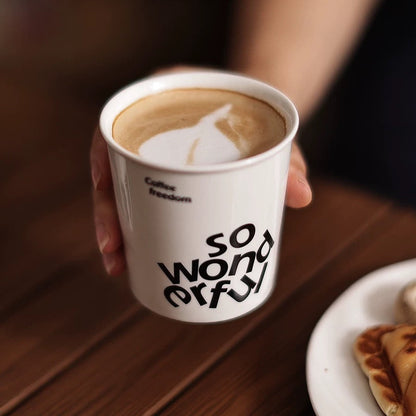 Coffee Freedom- Ceramic Coffee Cups