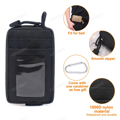 Mens Tactical EDC Pouch Wallet Key Waist Bag Purse Coin ID Card Organizer Holder